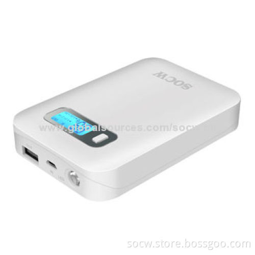 2014 Hot Selling, 12,000mAh Power Bank for iPad with LED Spotlight, 5V/1A Input